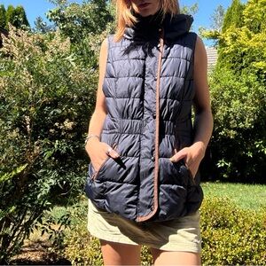 Very nice navy and tan vest